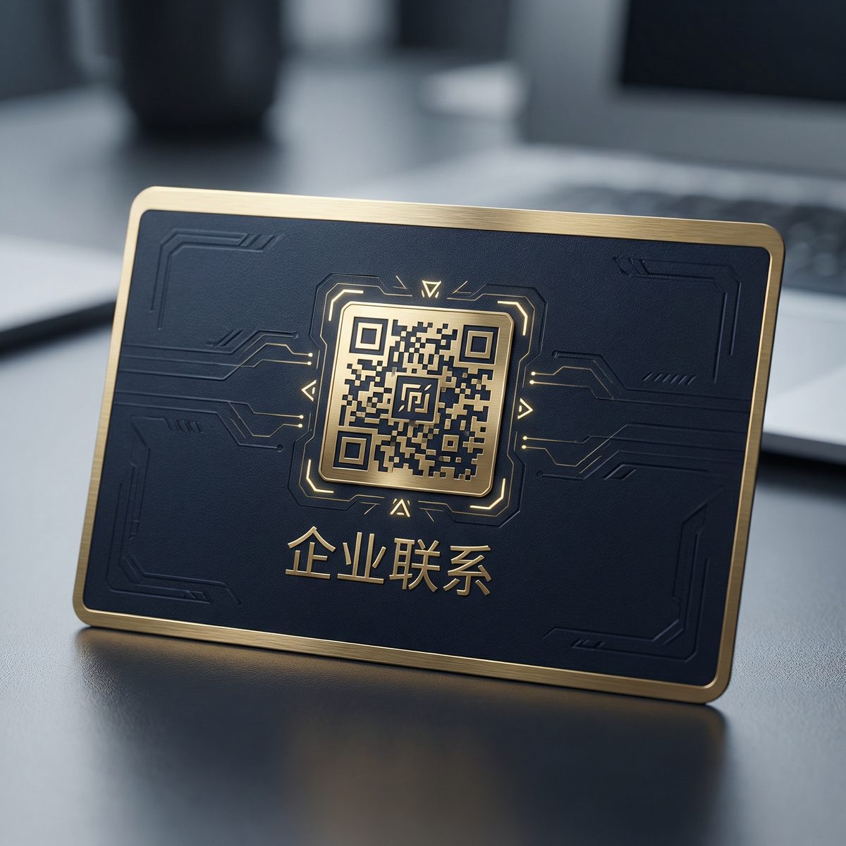 黄色仓库商务二维码